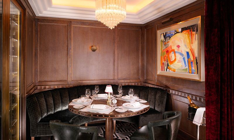 Private Dining for 6 on The Naughty Table at The Ormer, found in The Flemings Hotel Mayfair