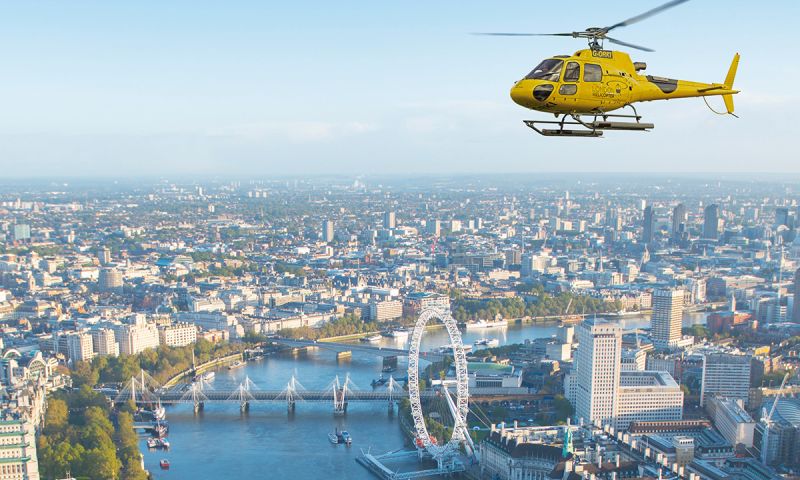 Helicopter ride over London for two people