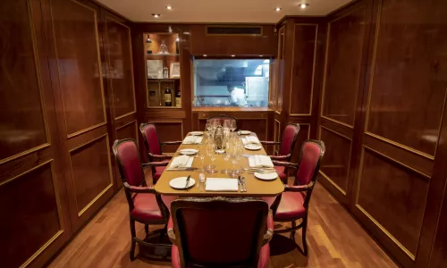 Chef's Table Experience in the Angelius Private Dining Room at The Mosimann's Club London for 6 people