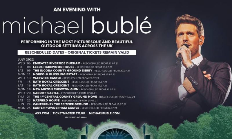 Tickets to see Michael Bublé in Canterbury