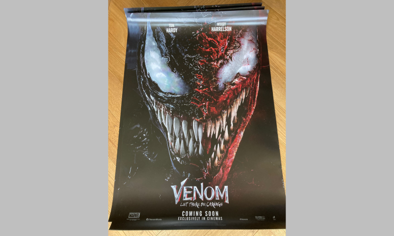 Venom: Let there be Carnage- signed Sony picture promotional poster