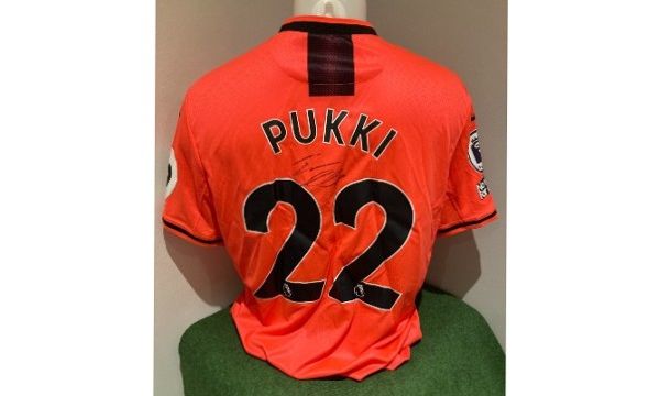 Match Prepared Teemu Pukki Signed Third Shirt 2021/22