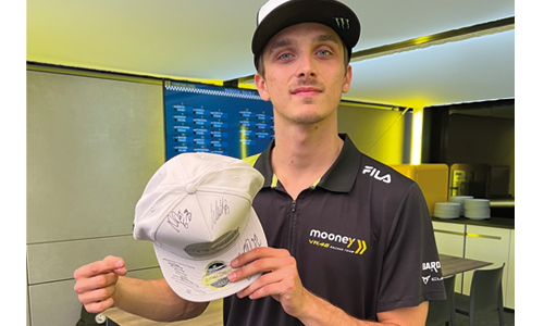 VR46 Riders Academy team wear signed by Luca Marini