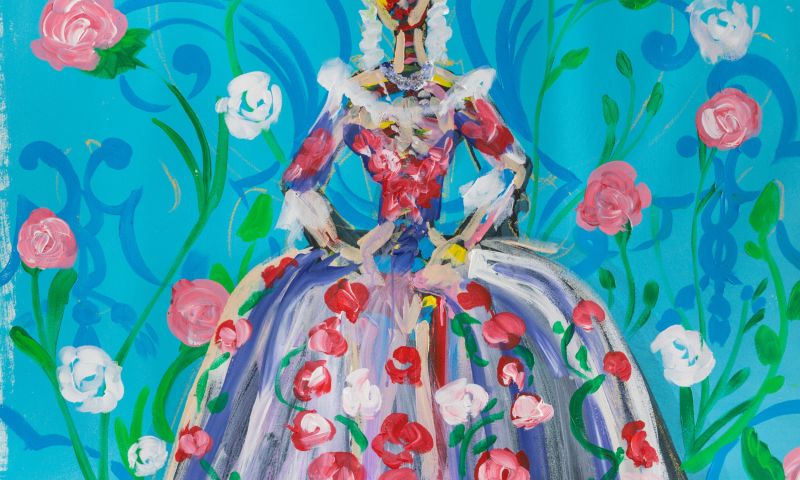 LIVE LOT: MARIE ANTOINETTE IN THE ROSE GARDEN OF VERSAILLES BY BRADLEY THEODORE