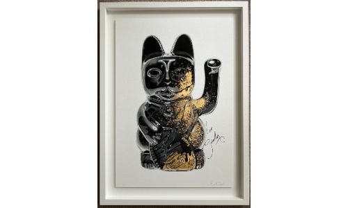 Lucky Cat print signed by artist Gabriella Anouk and Gordon Ramsay, dinner with the artist and more