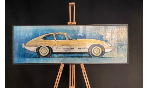 Jaguar E-Type by Artist Volodymyr Zayichenko