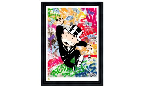 MurWalls Mr Monopoly Limited Edition Framed Artwork