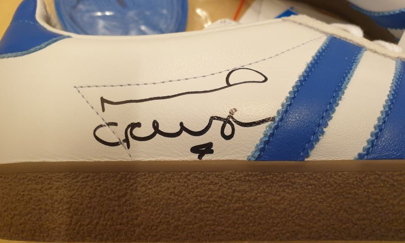 Adidas NG72 Trainers hand signed by Noel Gallagher
