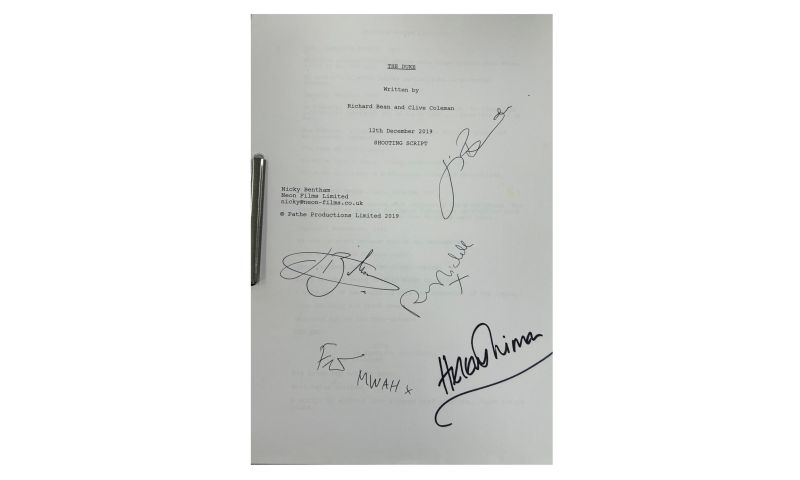 Signed Original Film Script from Dame Helen Mirren and Co-stars