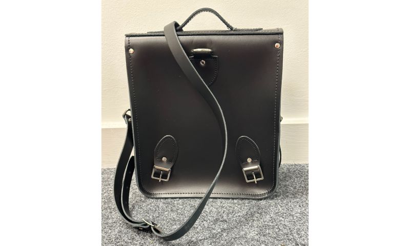 Zatchel handmade leather City Backpack – Black