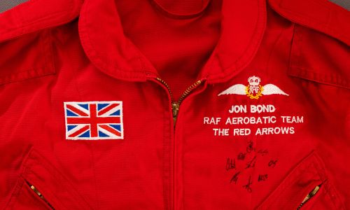Genuine Red Arrows Flying Suit Signed by the 2024 Team