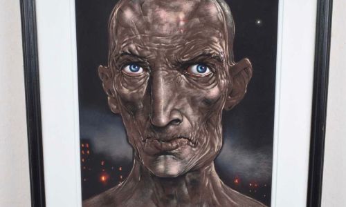 Peter Howson Original Signed Large Pastel Painting