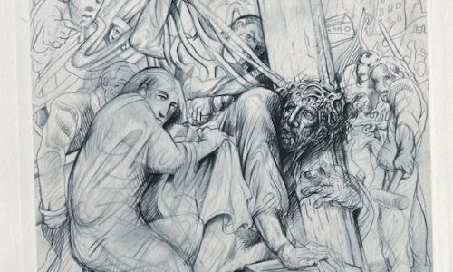Peter Howson Signed Print from the ‘Stations of the Cross’