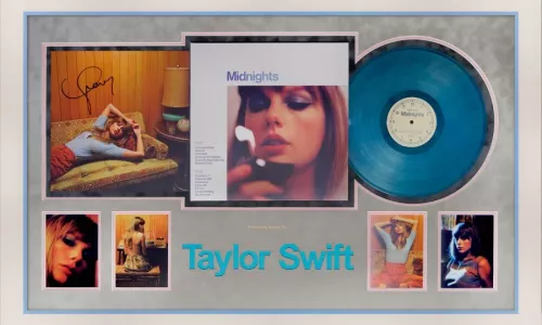 Taylor Swift Signed Midnights Album Jade Green Vinyl