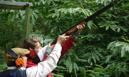 Clays with instruction for 2 at Loch Lomond Shooting School