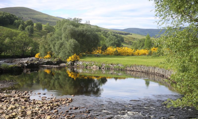 Salmon fishing and cottage, River Carron, Highlands