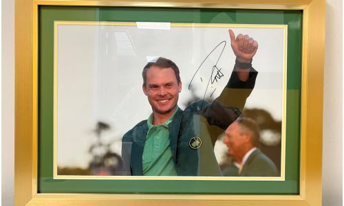 Golf: Framed Signed Print of Danny Willett